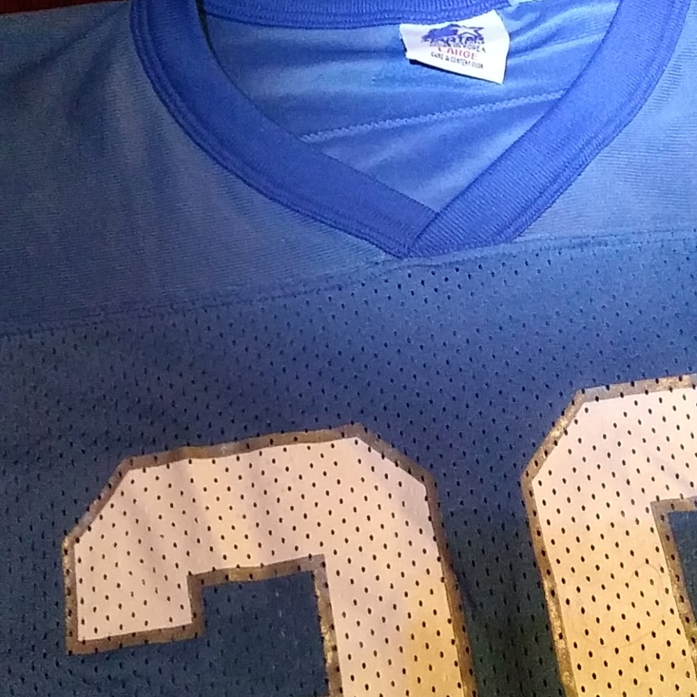 Large Starter Jerzee #20 aqua blue